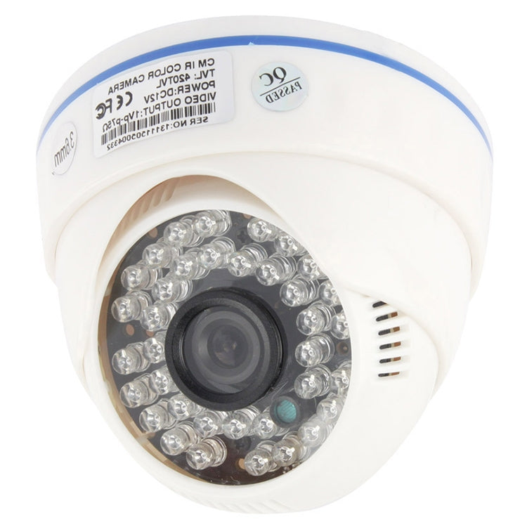 Cámara infrarroja en color de material ABS con lente CMOS 420TVL de 3,6 mm con 36 LED, distancia IR: 20 m, CMOS