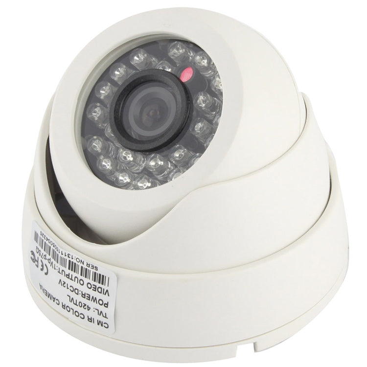 Cámara infrarroja en color de material ABS con lente CMOS 420TVL de 3,6 mm con 24 LED, distancia IR: 20 m, with 24 LED