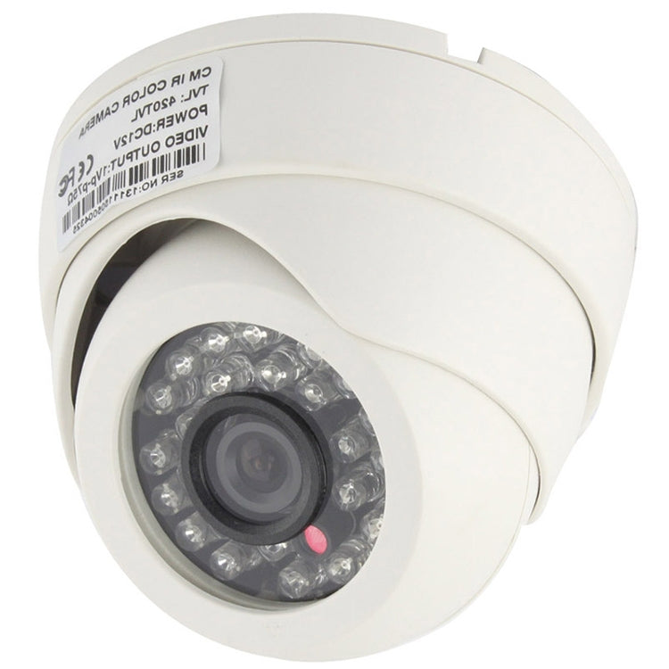 Cámara infrarroja en color de material ABS con lente CMOS 420TVL de 3,6 mm con 24 LED, distancia IR: 20 m, with 24 LED