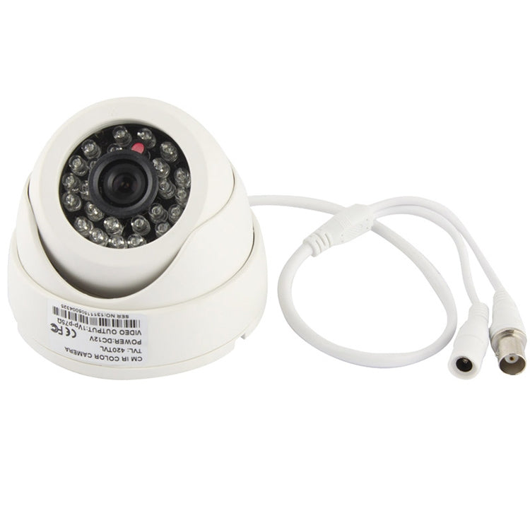 Cámara infrarroja en color de material ABS con lente CMOS 420TVL de 3,6 mm con 24 LED, distancia IR: 20 m, with 24 LED