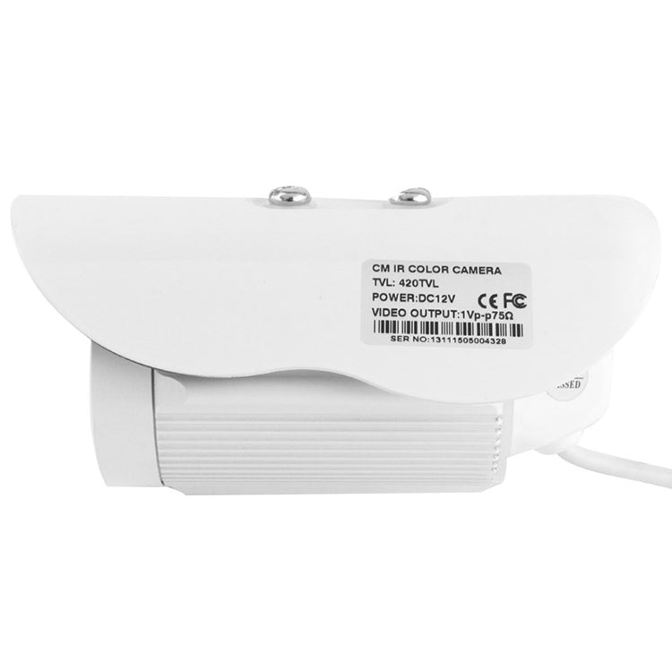 Cámara infrarroja en color de material metálico con lente CMOS 420TVL de 6 mm con 36 LED, distancia IR: 20 m, CMOS 103060 36LED