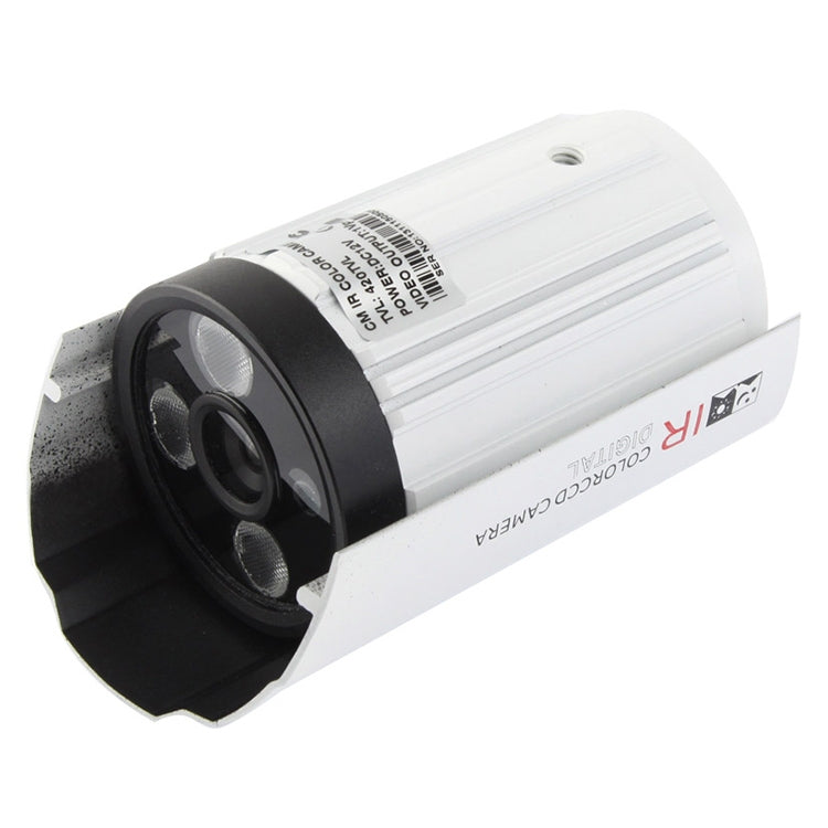 CMOS 420TVL Lente de 6 mm Matriz de material metálico Cámara infrarroja en color LED con 3 LED, Distancia IR: 20 m, CMOS 103060 3LED