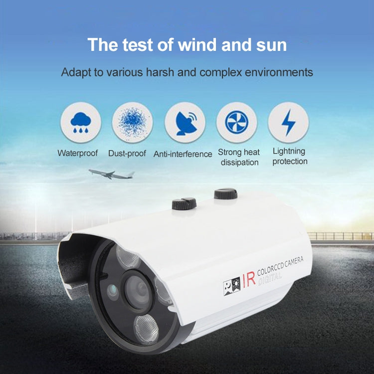 CMOS 420TVL Lente de 6 mm Matriz de material metálico Cámara infrarroja en color LED con 3 LED, Distancia IR: 20 m, CMOS 103060 3LED