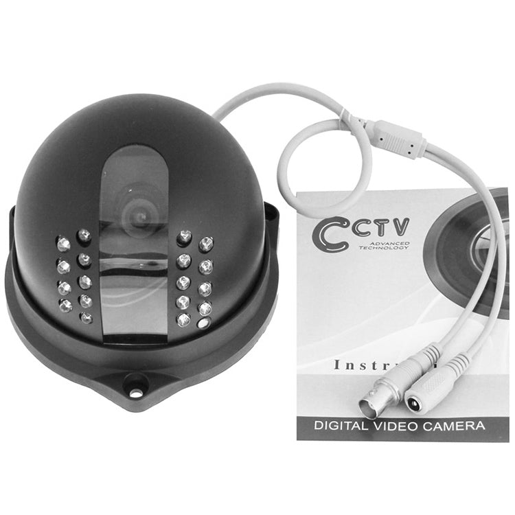 Cámara domo fija en color Sony 420TVL de 1/3 pulgadas de 3,6 mm, distancia de infrarrojos: 20 m, VW-8316