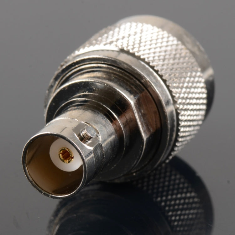 Adaptador de conector de niquelado, enchufe macho UHF UG-273 a conector hembra BNC, UHF Male To BNC Female