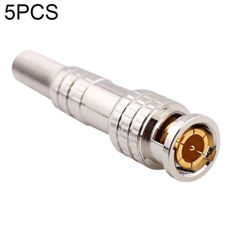Conector BNC macho a hembra de soldadura sin cobre de 5 piezas, BNC Male to Female