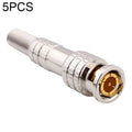 Conector BNC macho a hembra de soldadura sin cobre de 5 piezas, BNC Male to Female