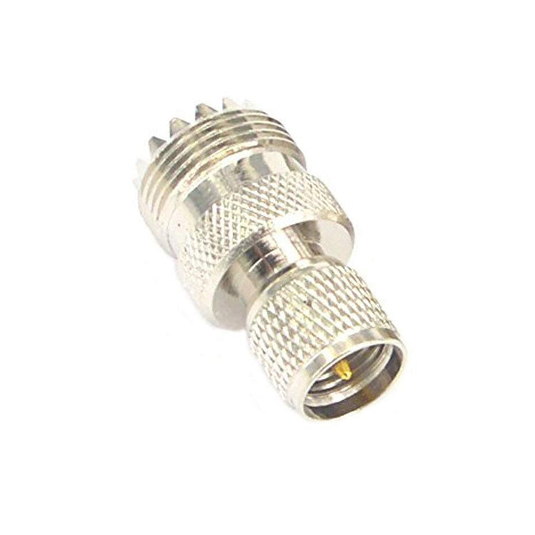 Mini UHF macho a UHF conector hembra Adaptador Coaxial RF, UHF Male to UHF Female