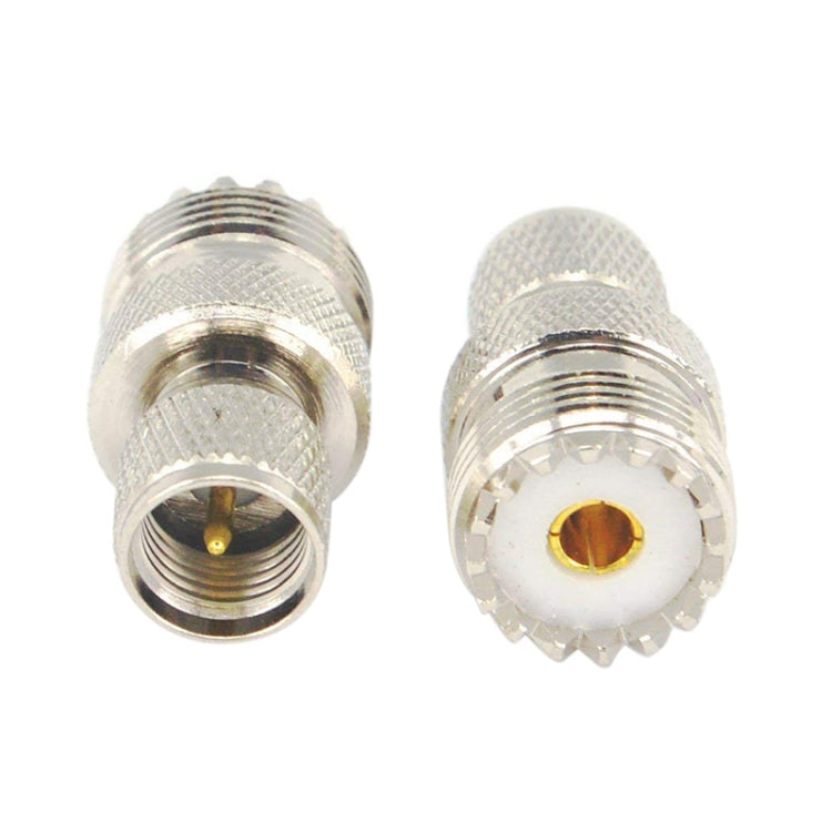 Mini UHF macho a UHF conector hembra Adaptador Coaxial RF, UHF Male to UHF Female