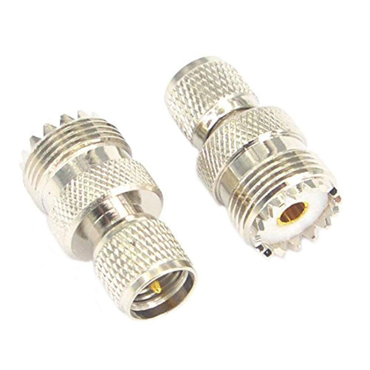 Mini UHF macho a UHF conector hembra Adaptador Coaxial RF, UHF Male to UHF Female