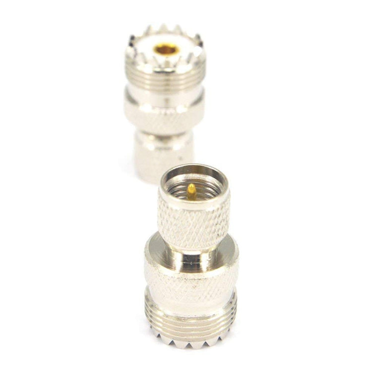 Mini UHF macho a UHF conector hembra Adaptador Coaxial RF, UHF Male to UHF Female