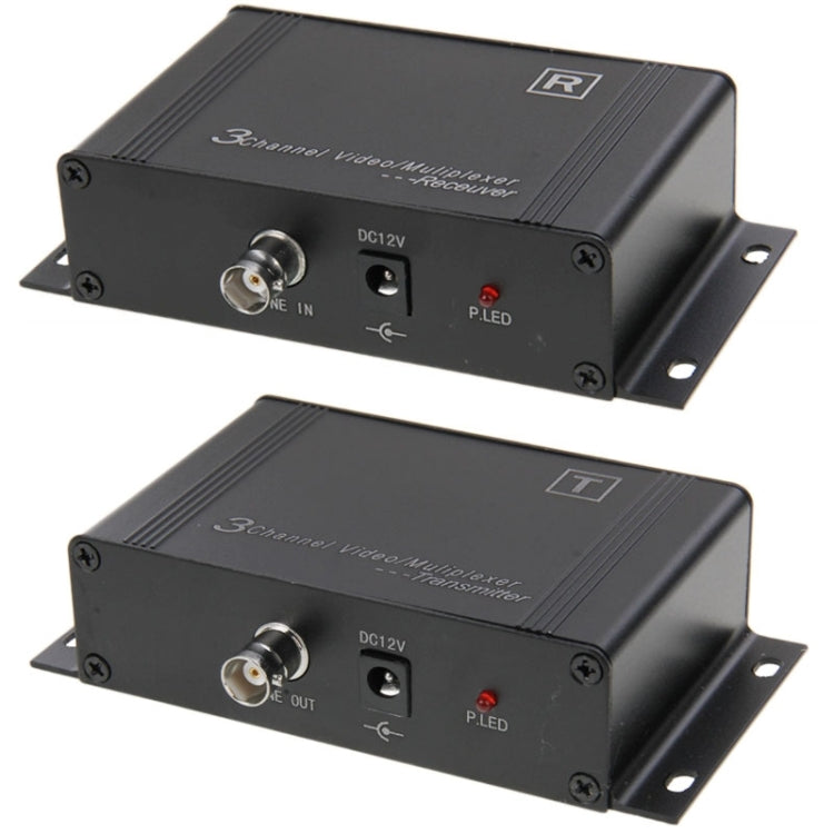Transmisor y Receptor Multiplexor de 3 Canales