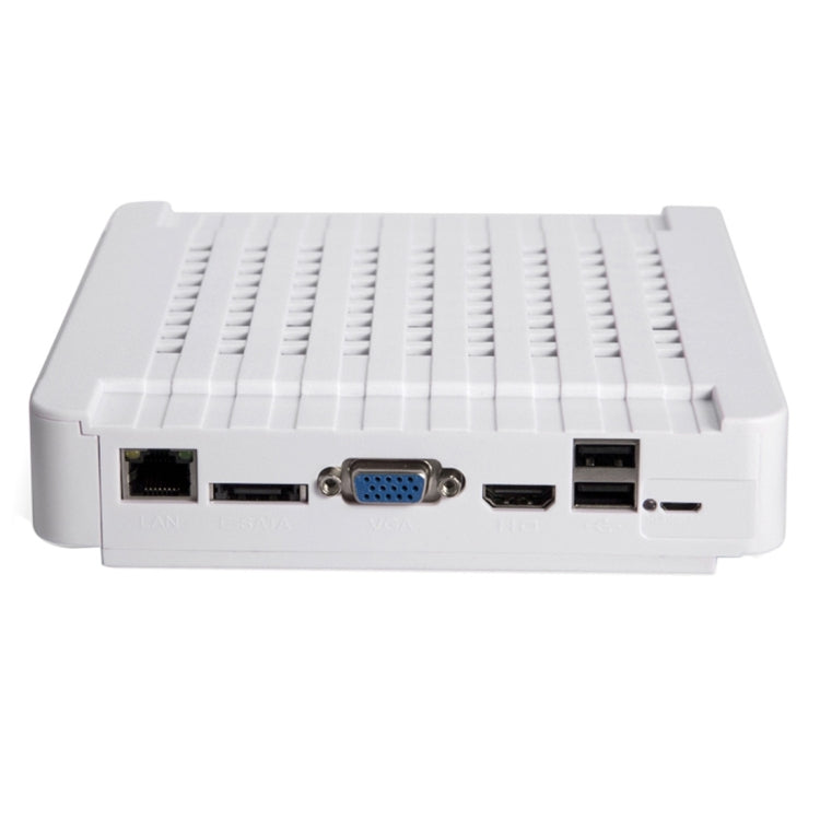 N4B7-Mini/L Kit NVR de cámara IP de 4 canales 720P de 1,0 megapíxeles, compatible con visión nocturna/detección de movimiento, distancia IR: 20 m, N4B7-Mini/L