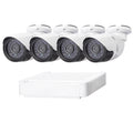 N4B-Mini/L Kit NVR de cámara IP de 4 canales 720P de 1,0 megapíxeles, compatible con visión nocturna/detección de movimiento, distancia IR: 20 m, N4B-Mini/L