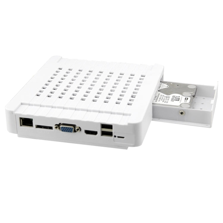 N4B-Mini/L Kit NVR de cámara IP de 4 canales 720P de 1,0 megapíxeles, compatible con visión nocturna/detección de movimiento, distancia IR: 20 m, N4B-Mini/L