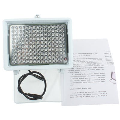 Luz auxiliar de 140 LED para cámara CCD, Distancia IR: 150 m (ZT-140LF), Tamaño: 11x17x12,5 cm