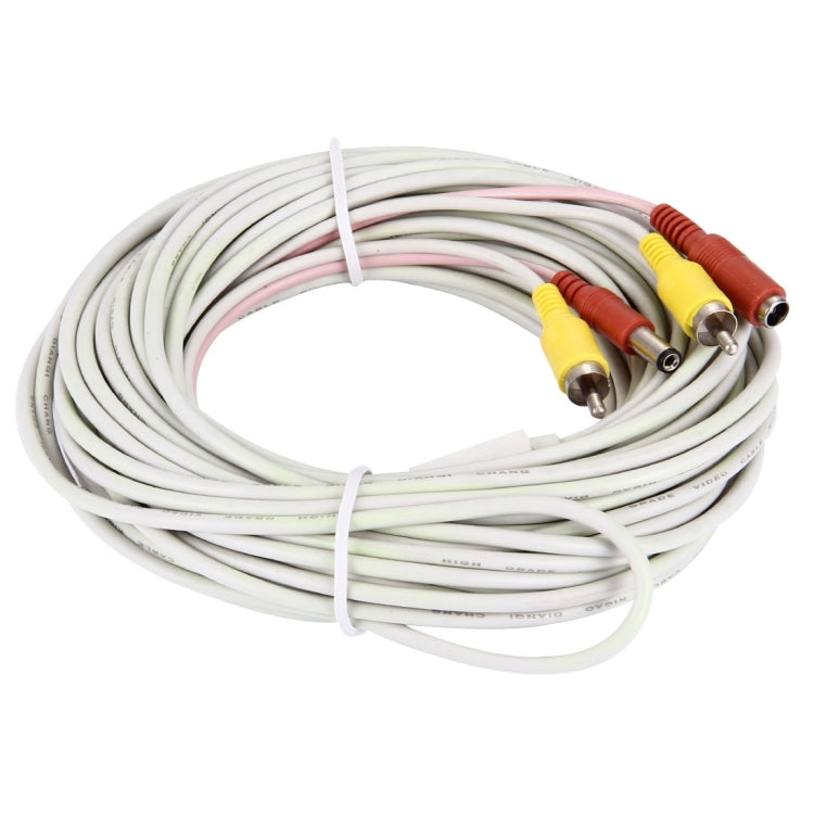 Cable macho a hembra de vídeo de alimentación para cámara de seguridad CCTV, longitud: 15 m