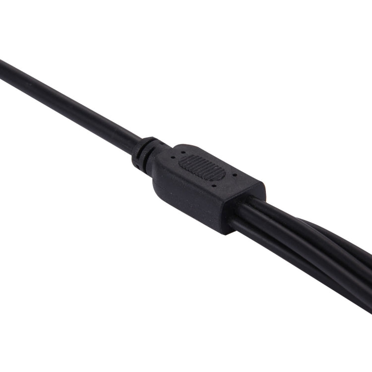 1 conector hembra a 5 macho Cable de alimentación CC de 5,5 x 2,1 mm