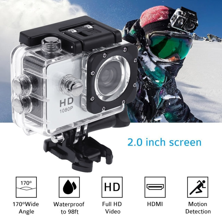Videocámara deportiva SJ4000 Full HD 1080P LCD de 1,5 pulgadas con estuche impermeable, sensor CMOS de 12,0 megas, resistente al agua hasta 30 m