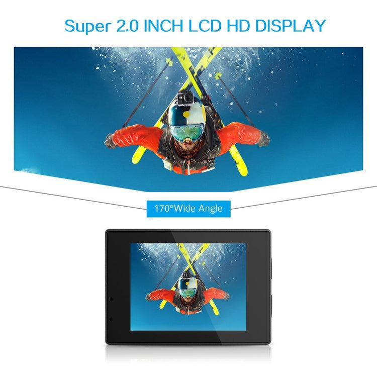 Videocámara deportiva SJ4000 Full HD 1080P LCD de 1,5 pulgadas con estuche impermeable, sensor CMOS de 12,0 megas, resistente al agua hasta 30 m