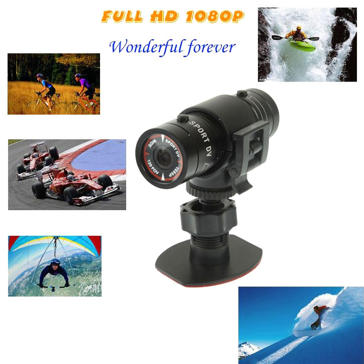 Cámara para casco de acción F9 Full HD 1080P/cámara deportiva/cámara para bicicleta, compatible con tarjeta TF, lente gran angular de 120 grados, F9