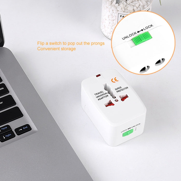 Adaptador de viaje universal mundial todo en 1 (UE + AU + Reino Unido + EE. UU.), Travel Adaptor