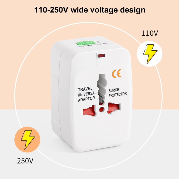 Adaptador de viaje universal mundial todo en 1 (UE + AU + Reino Unido + EE. UU.), Travel Adaptor