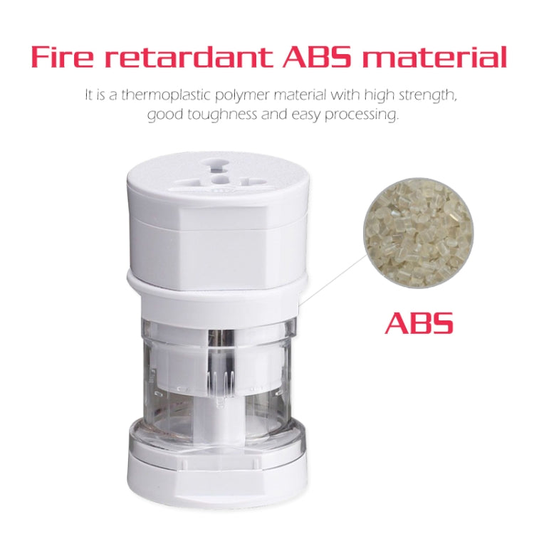 Adaptador universal de viaje con enchufe todo en 1 UE + AU + Reino Unido + EE. UU.