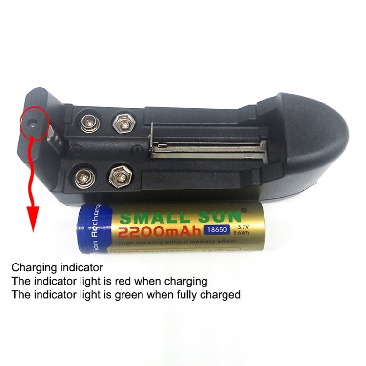 Cargador de CA universal para batería 16340/10440/14500/18650 de 9 V (enchufe estadounidense)