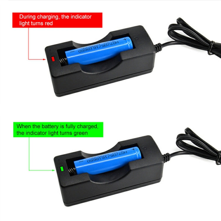 Cargador de batería para 18650, salida: 4,2 V/650 mA, enchufe de EE. UU., 650mA with cable