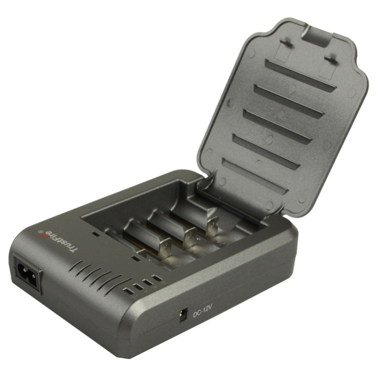 TR-003P4 TrustFire 1x4 Cargador de batería cilíndrico universal de iones de litio para 10430/ 10440/ 14500/ 16340/ 17670/ 18500