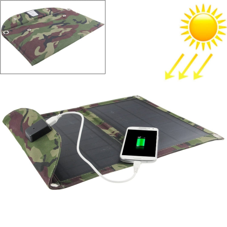 Panel solar plegable portátil de 10 W/bolsa de cargador solar para ordenadores portátiles/teléfonos móviles, 10W