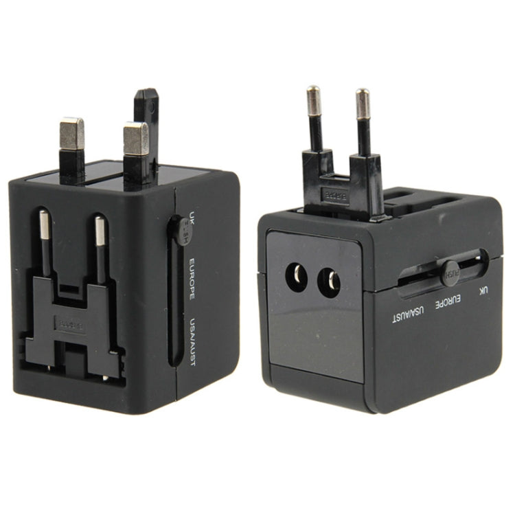 Adaptador universal de viaje con enchufe internacional 2.1A 2 USB UE / AU / Reino Unido / EE. UU., 2.1A