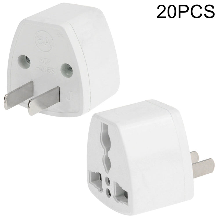 Adaptador de enchufe adaptador de corriente de pared de viaje de 20 piezas, enchufe de EE. UU., US Plug(20 PCS)