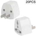 Adaptador de enchufe adaptador de corriente de pared de viaje de 20 piezas, enchufe de EE. UU., US Plug(20 PCS)