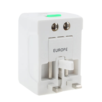 Enchufe adaptador de corriente alterna universal para viajes de EE. UU./UE/AU/Reino Unido con toma de cargador USB, With USB Port