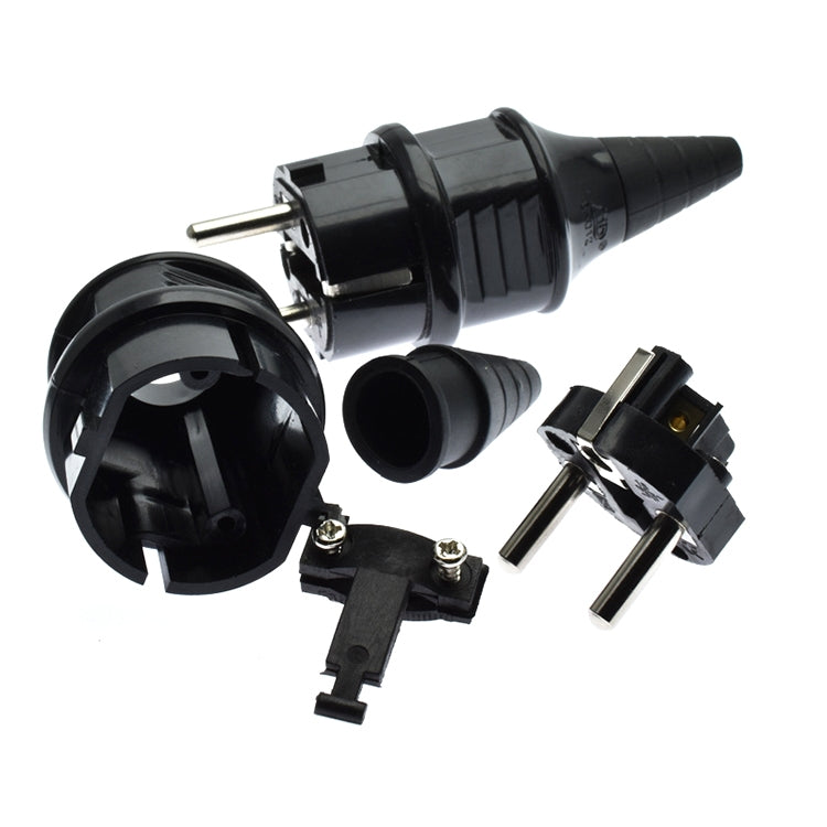 Adaptador de enchufe, adaptador de corriente de viaje con enchufe de la UE, EU Plug Male