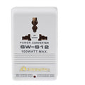 Adaptador de enchufe estadounidense, convertidor de potencia de 100 W AC117 V a AC230 V, 100W