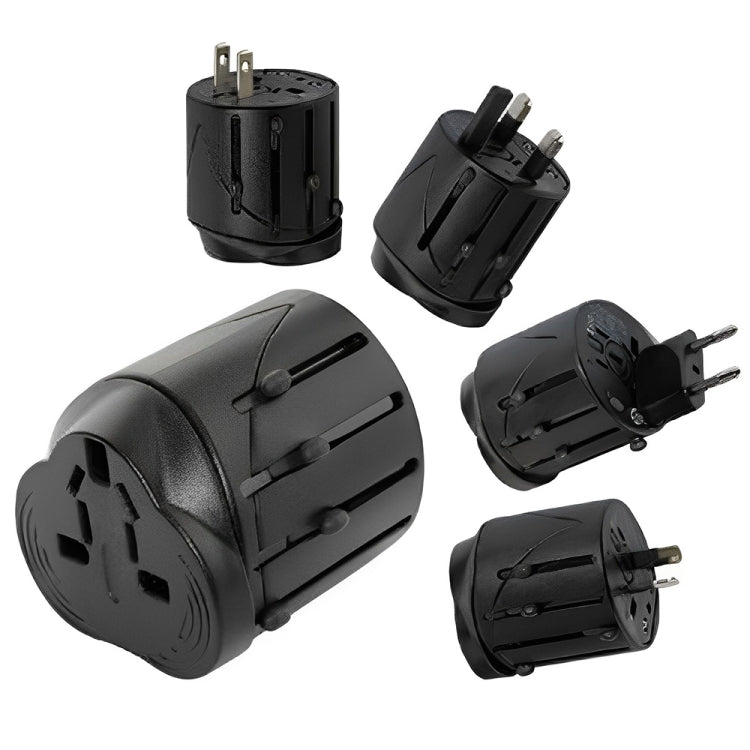 Adaptador universal de viaje con enchufe todo en 1 UE + AU + Reino Unido + EE. UU., Tamaño: 60 x 58 x 56 mm