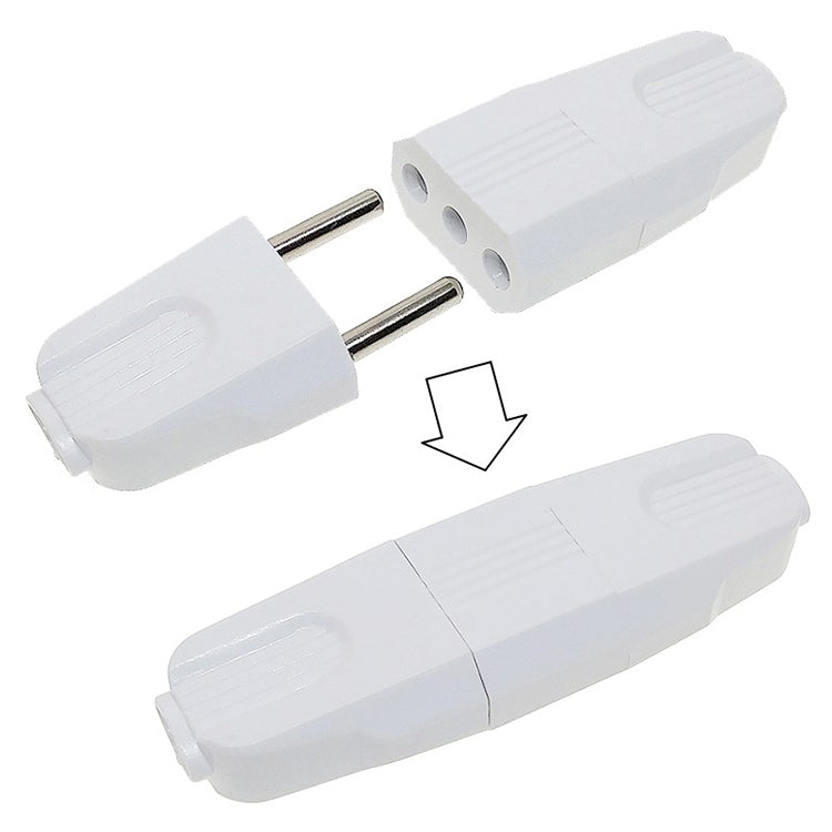 Adaptador de enchufe de toma de corriente de viaje Universal de pared de CA hembra de enchufe europeo, EU Plug Female