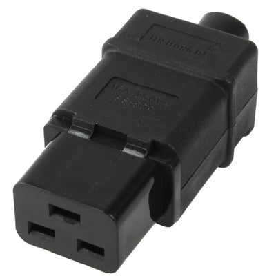 Adaptador de enchufe de toma de corriente de viaje universal de pared de CA hembra de 3 clavijas, 3 Prong Female