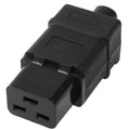 Adaptador de enchufe de toma de corriente de viaje universal de pared de CA hembra de 3 clavijas, 3 Prong Female