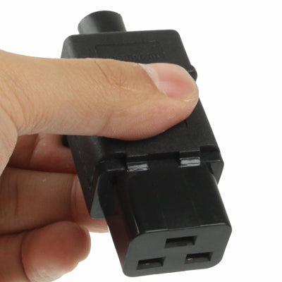 Adaptador de enchufe de toma de corriente de viaje universal de pared de CA hembra de 3 clavijas, 3 Prong Female