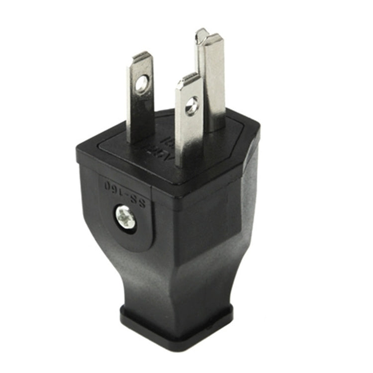 Adaptador de enchufe de toma de corriente de viaje Universal de pared de CA macho de enchufe estadounidense, US Plug Male