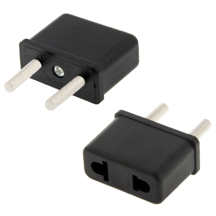 Enchufe de EE. UU. a enchufe de la UE Adaptador de enchufe de toma de corriente de viaje universal de pared de CA, US / AU to EU Plug (Rectangle)