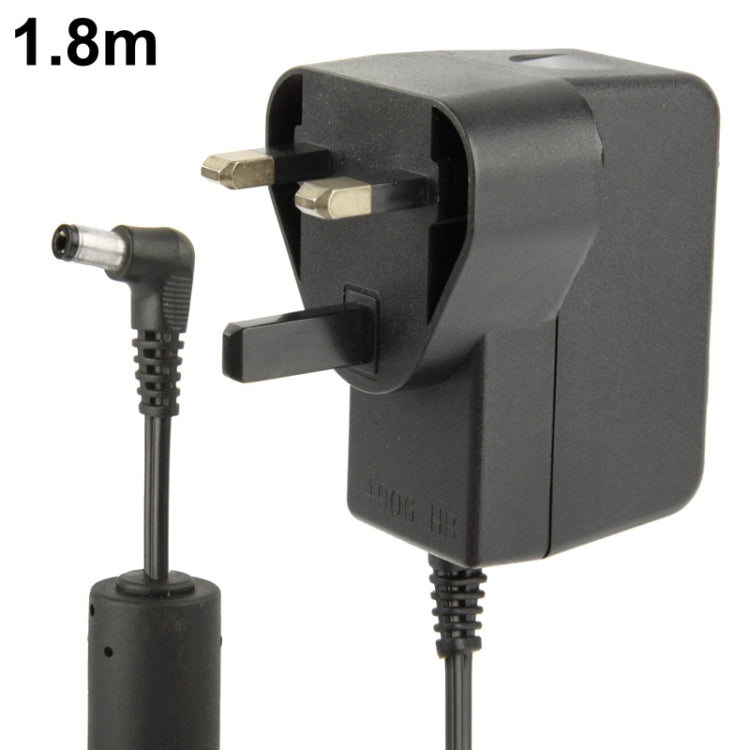 Adaptador de corriente CA 100-240 V a CC 5 V 2 A con enchufe británico de alta calidad, puntas: 5,5 x 2,5 mm, longitud del cable: 1,8 m