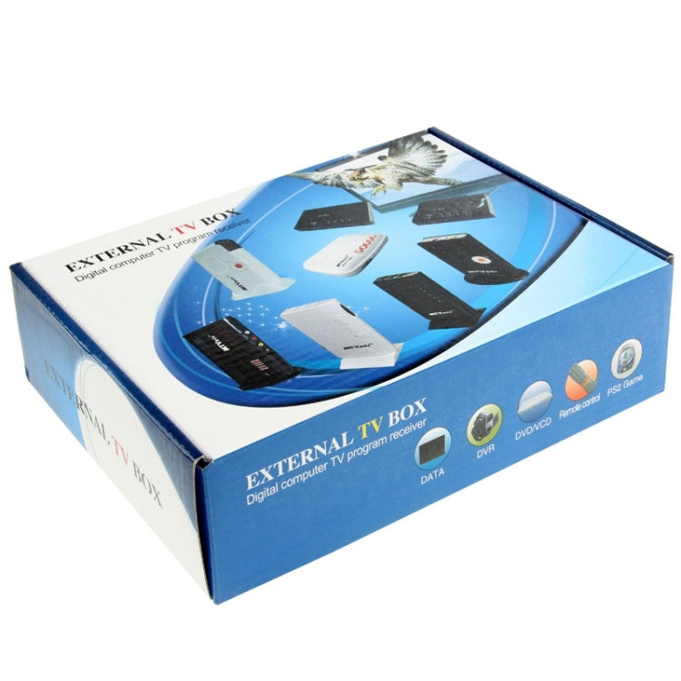 Global Mini LCD TV Receiver Box Computadora digital VGA Programas de TV Sintonizador Receptor Dongle Monitor, Modelo: 775