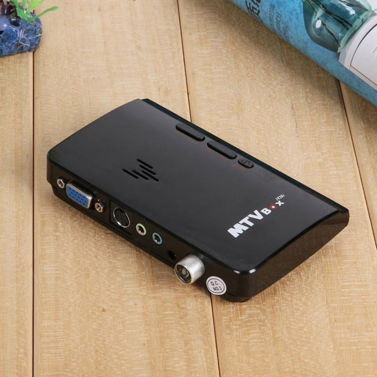 Global Mini LCD TV Receiver Box Computadora digital VGA Programas de TV Sintonizador Receptor Dongle Monitor, Modelo: 775
