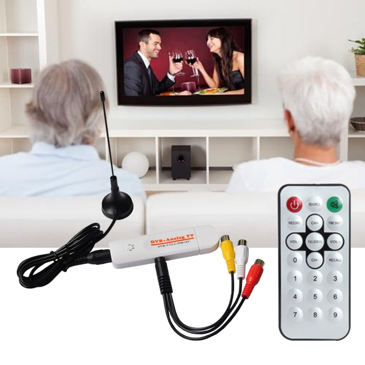 Stick de TV analógica USB, vea TV analógica en su PC, con AV IN, adecuado para todo el mundo, TV Stick