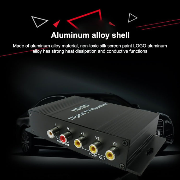 Receptor de TV digital móvil de alta velocidad para automóvil ISDB-T, adecuado para el mercado de Brasil, Perú, Chile, etc. de América del Sur